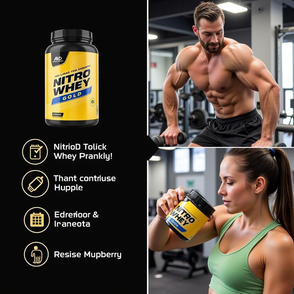 Nitro Tech Whey Gold supporting muscle growth and recovery