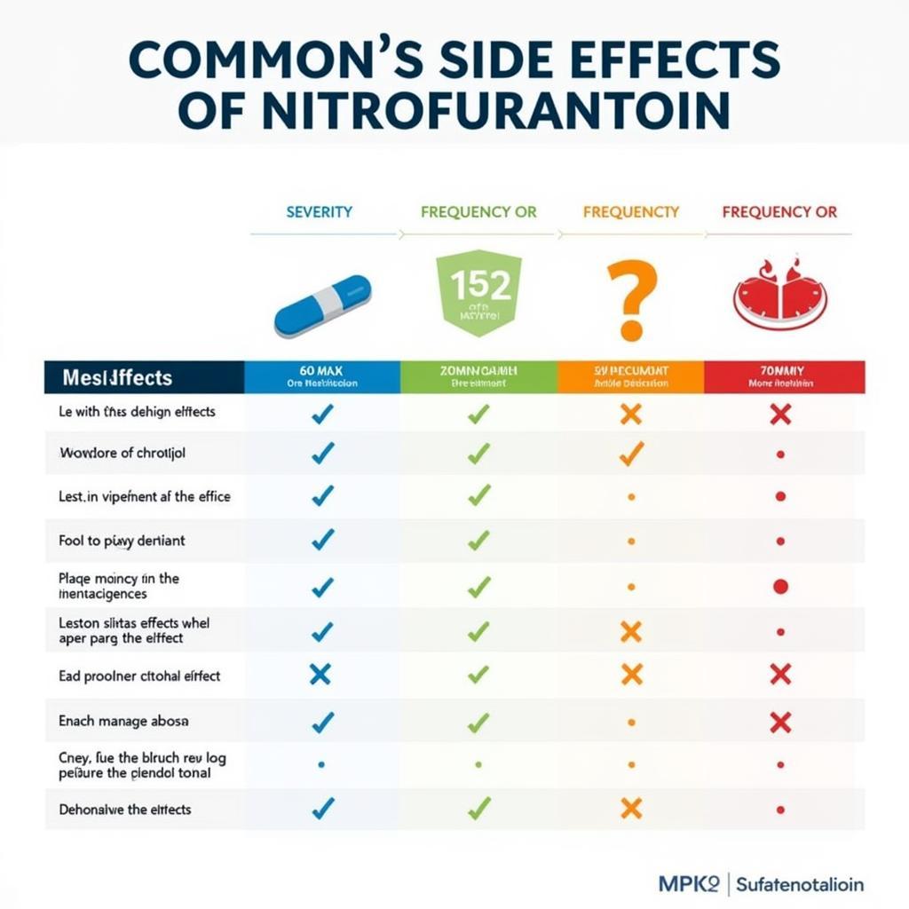 Chart of Common Nitrofurantoin Side Effects