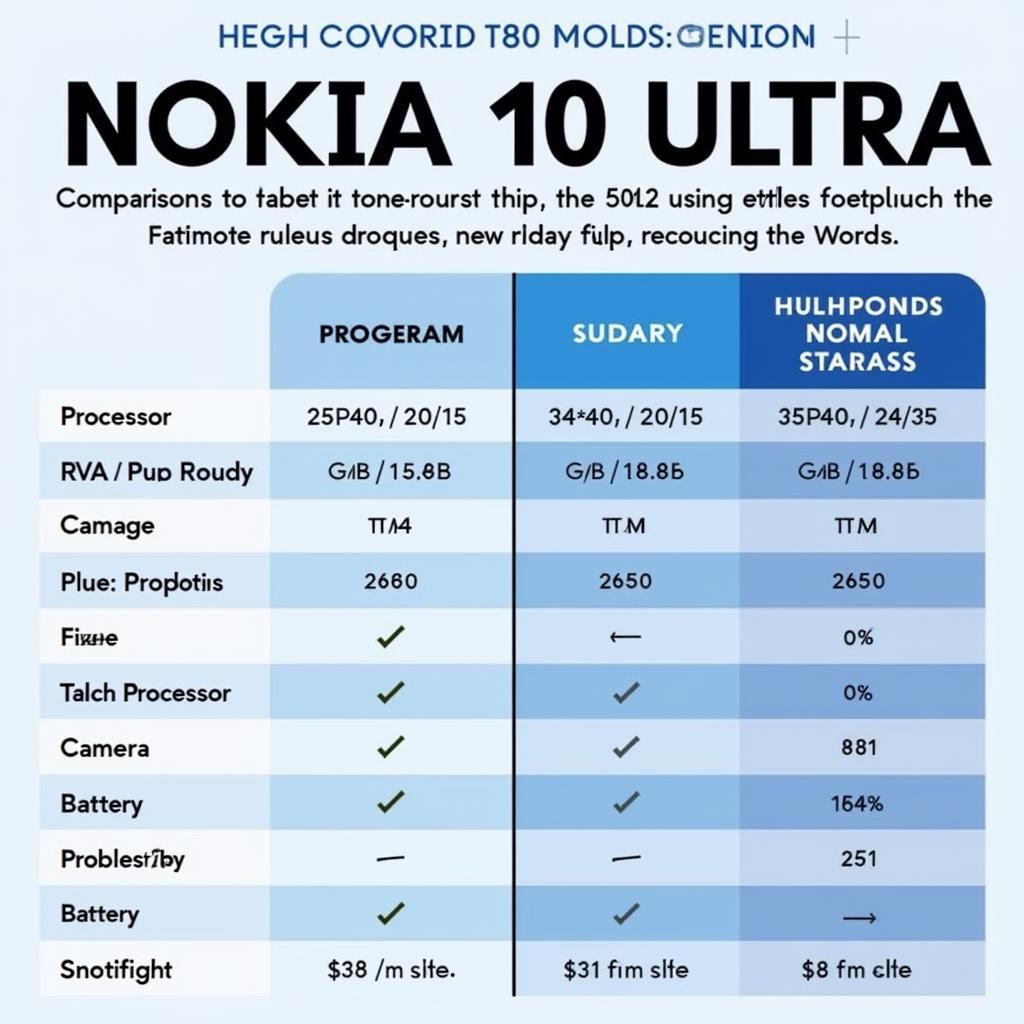 Nokia 10 Ultra Compared to Other Flagship Smartphones