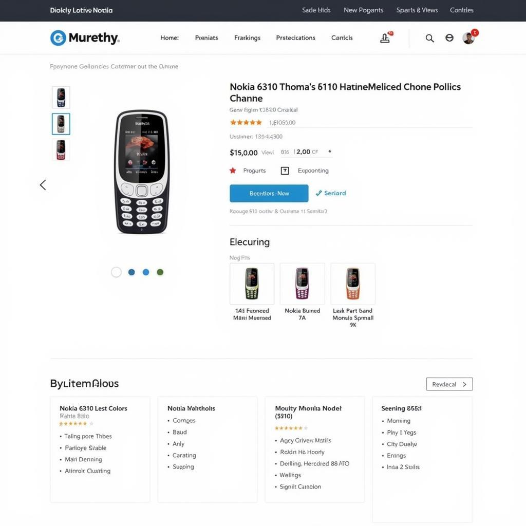 Nokia 6310 listing on a Pakistani online marketplace