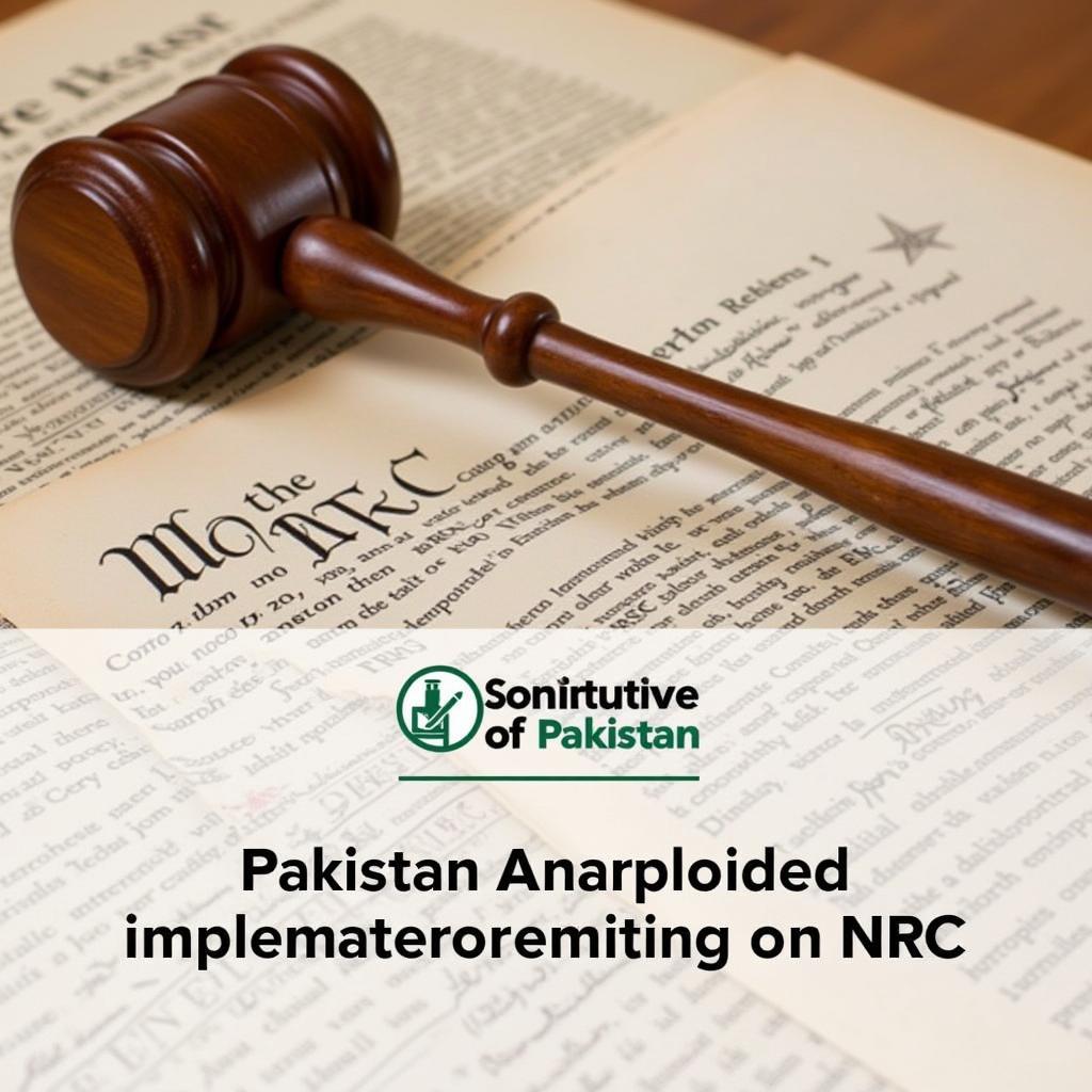 Legal Framework of NRC in Pakistan