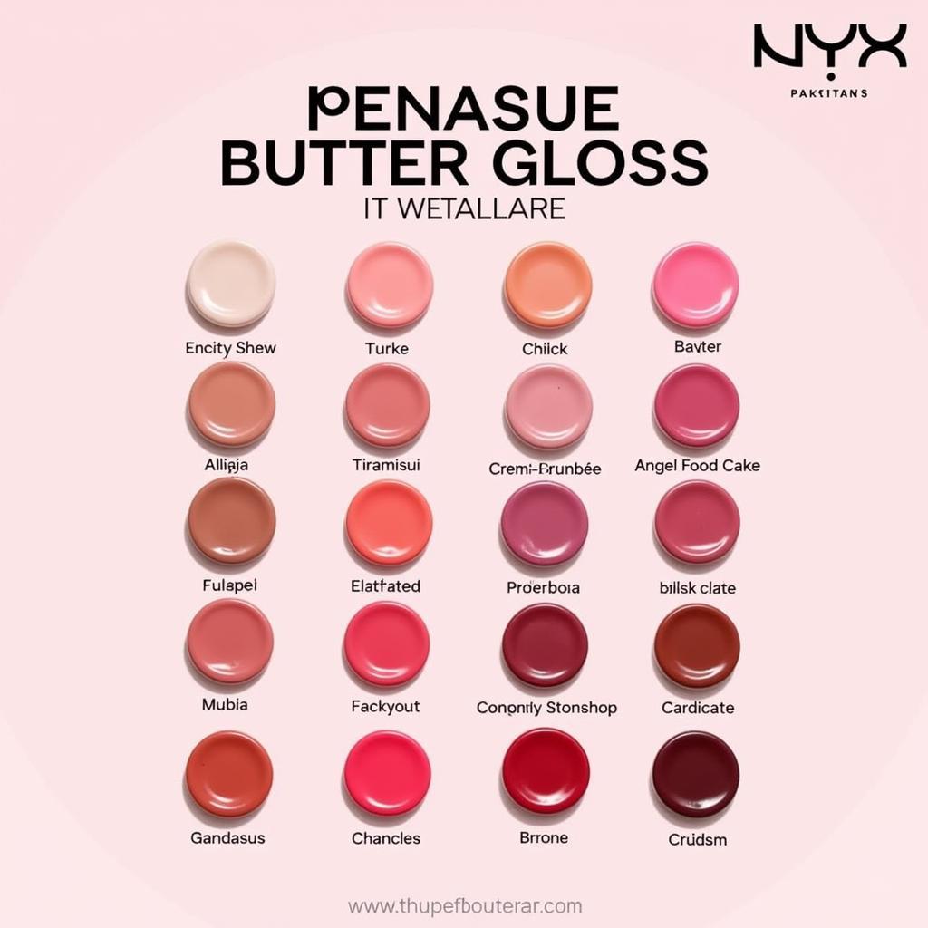 NYX Butter Gloss Shades Available in Pakistan