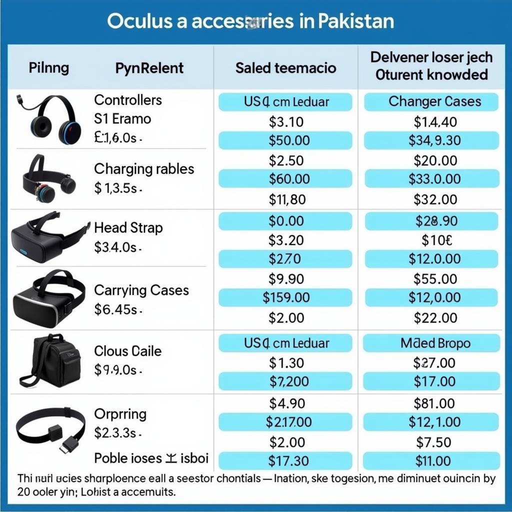 Oculus Accessories Pricing in Pakistan: Controllers, Cables, and More