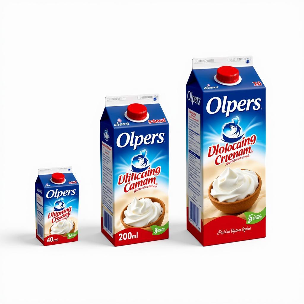 Olpers Whipping Cream Available in Different Pack Sizes in Pakistan