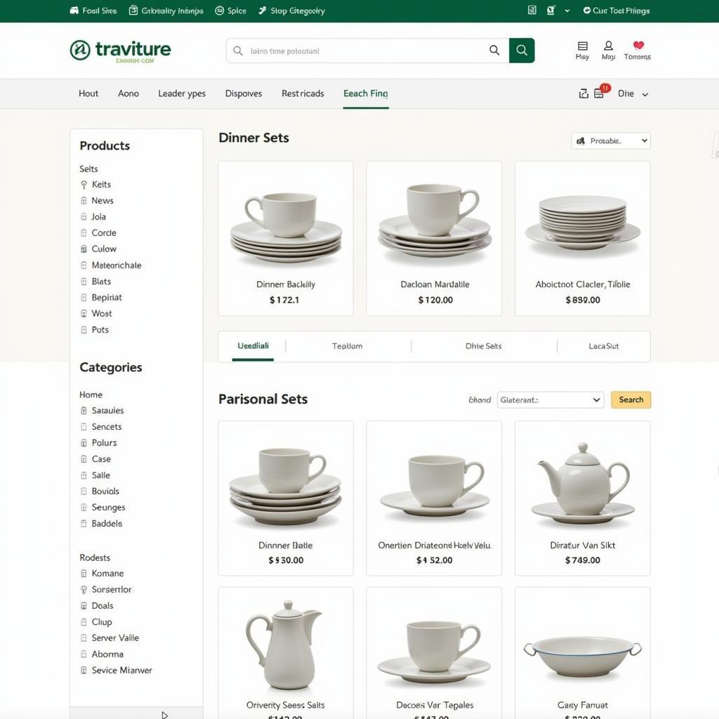 Online Crockery Store Pakistan Website Screenshot