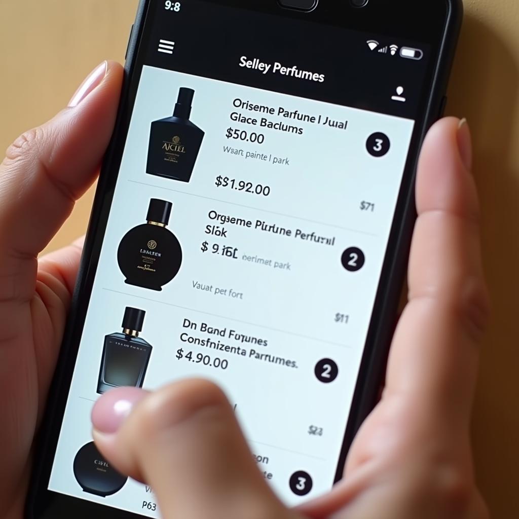 Online Perfume Shopping in Pakistan on a Mobile Phone