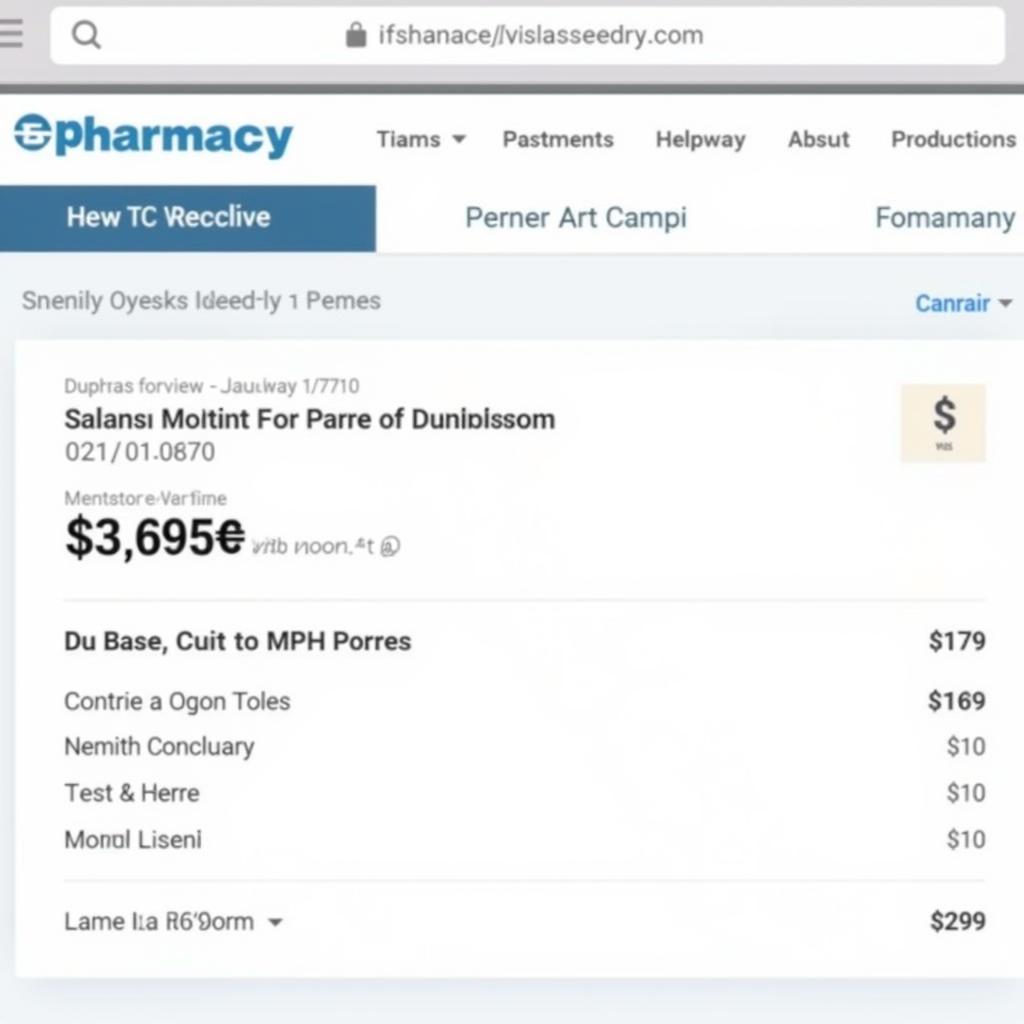 Online Pharmacy Website Showing Duphaston Price