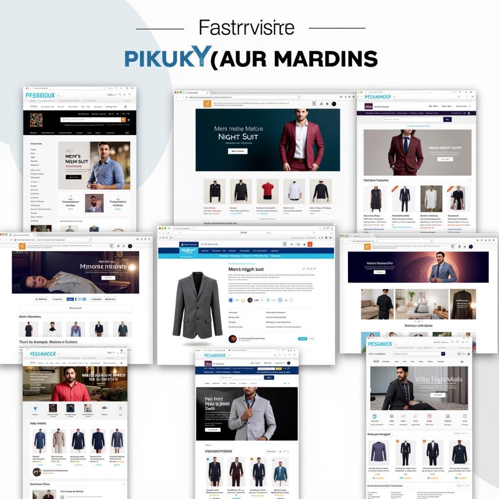 Men browsing for night suits online in Pakistan on different e-commerce platforms