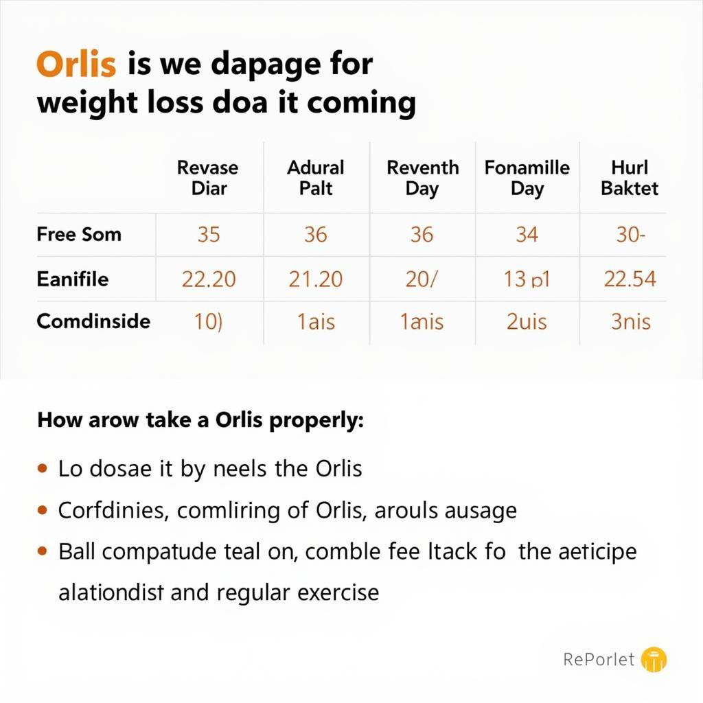 Orlis Dosage and Usage Instructions