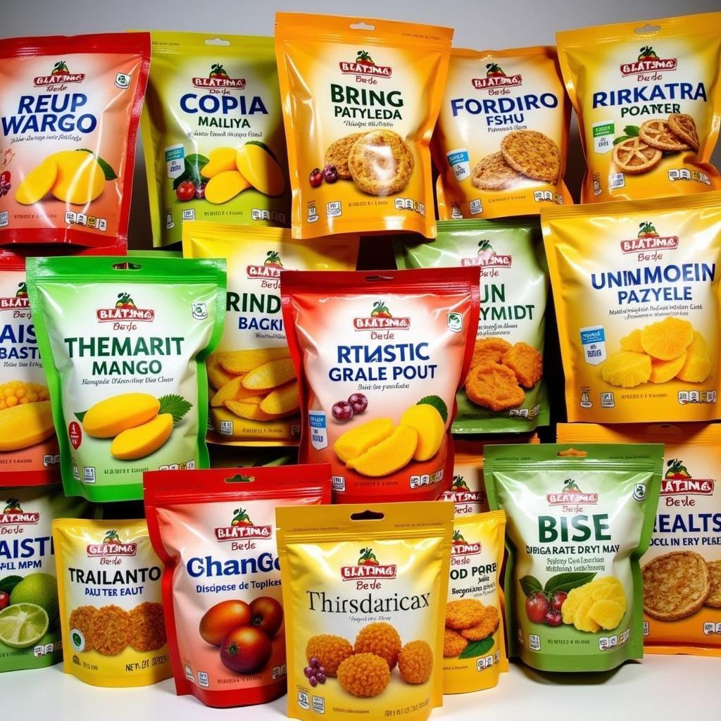 Packaged Dried Mango Products