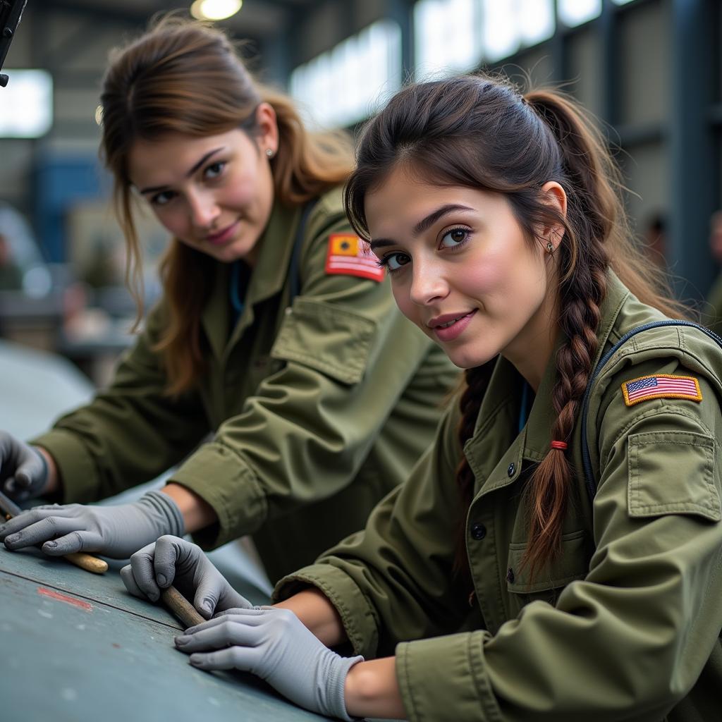 PAF Aircraft Maintenance - Women in Action