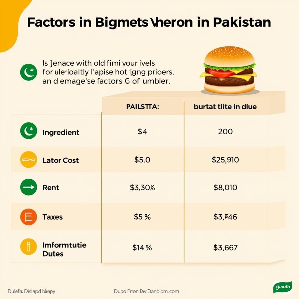 Factors Affecting Big Mac Index in Pakistan