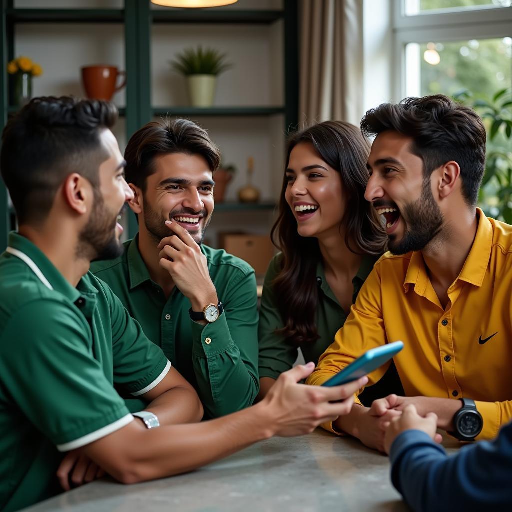 Pakistani Cricket Fans Connecting in a WhatsApp Group