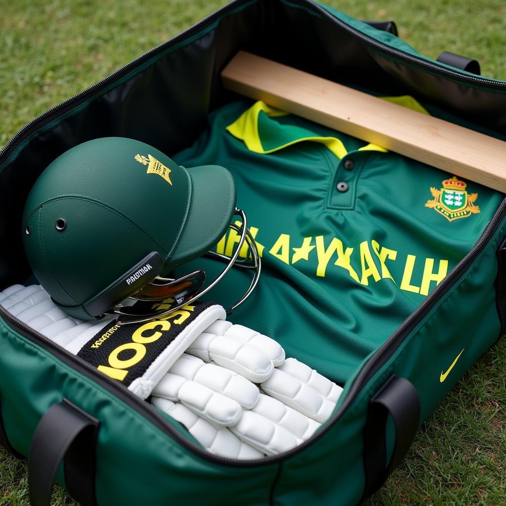 Pakistan Cricket Kit Close Up