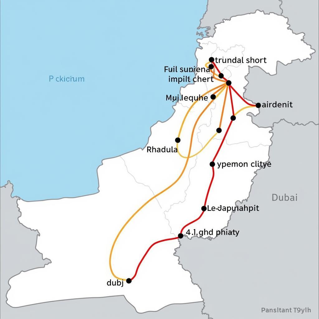 Flight Routes from Pakistan to Dubai