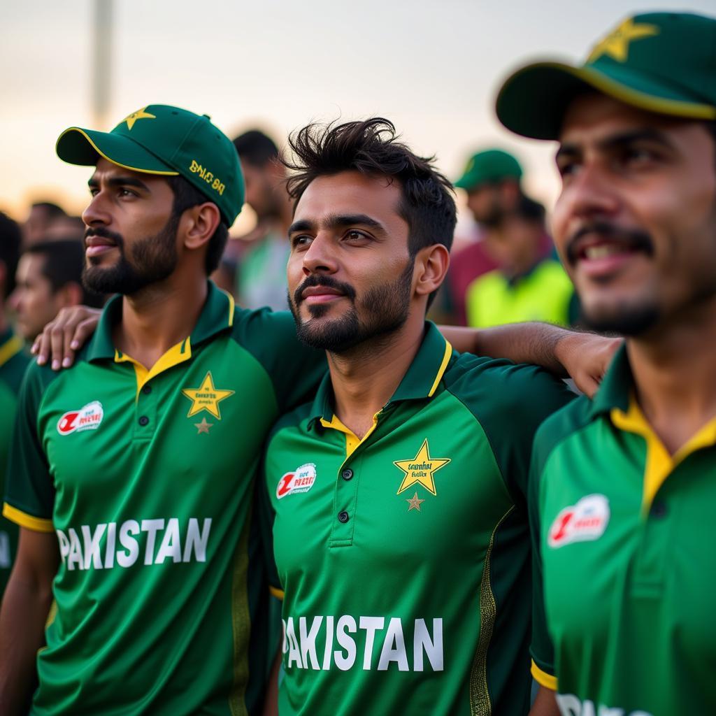 Pakistani Fans Wearing T20 Kit