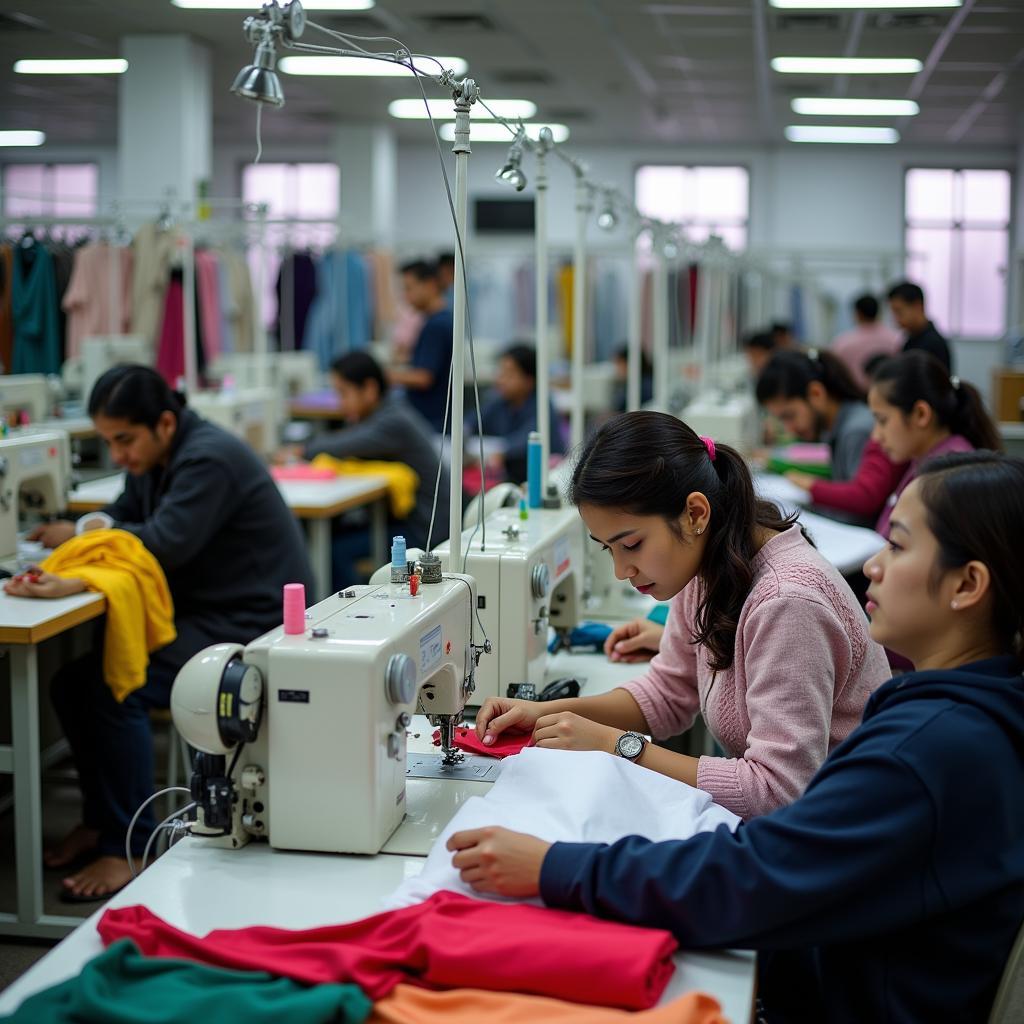 Pakistan Garment Factory Production