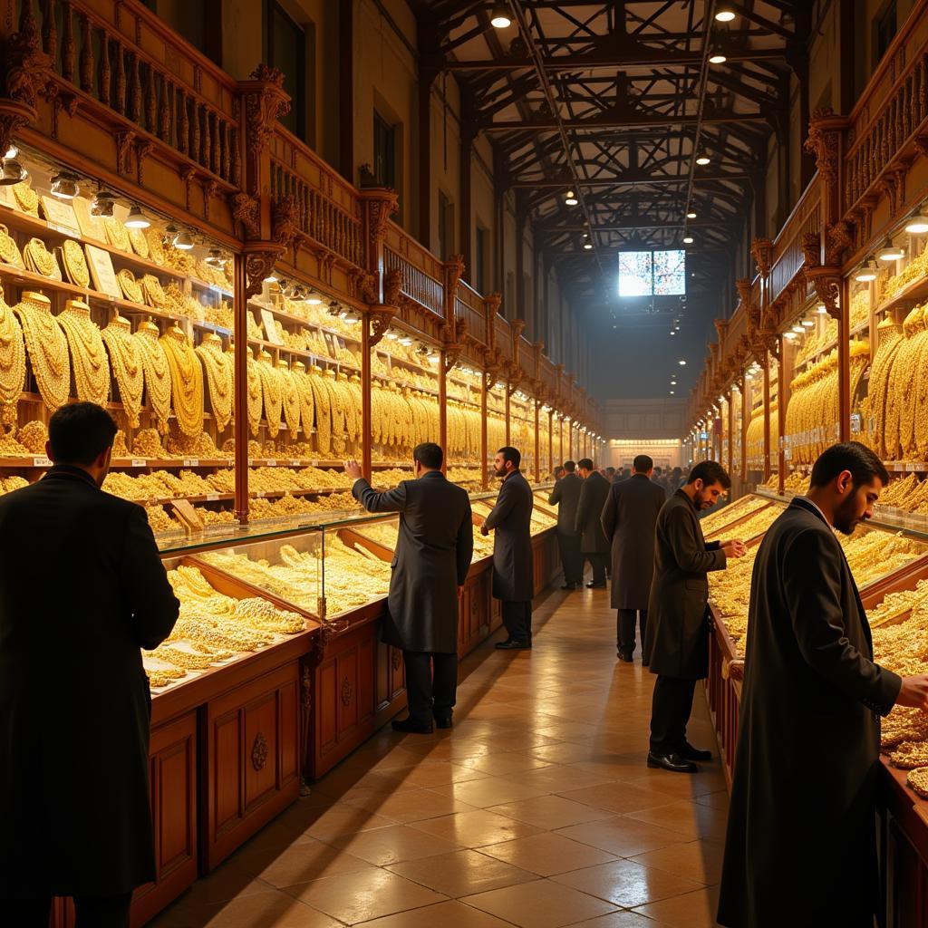 Busy Gold Market in Pakistan