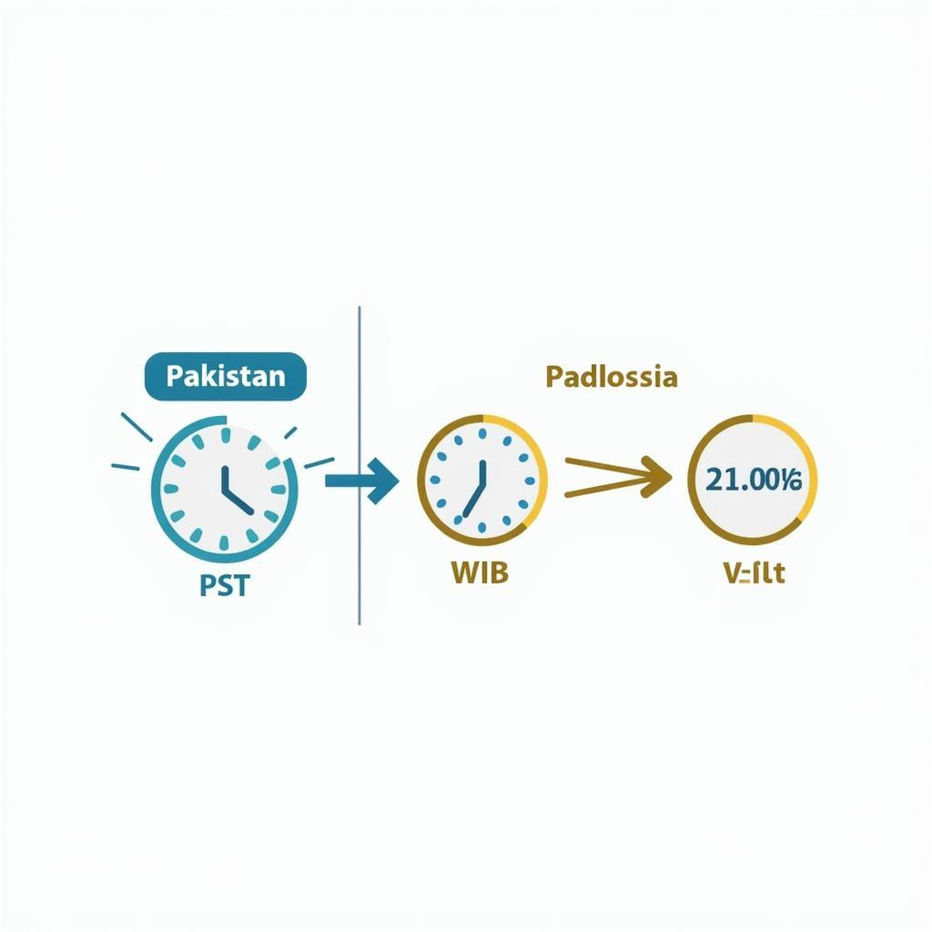 Time Zone Difference between Pakistan and Indonesia