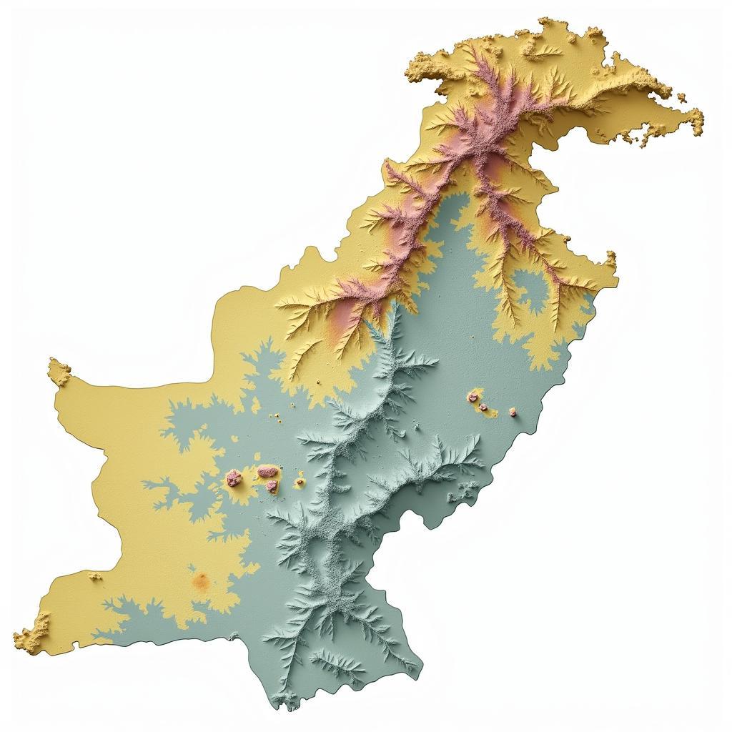 Map of Limestone Deposits in Pakistan