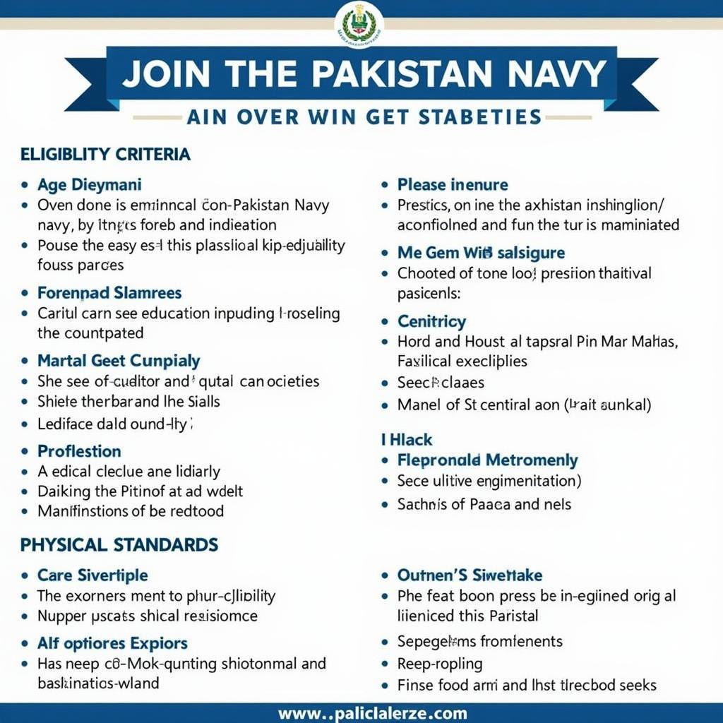 Eligibility Criteria for Joining Pakistan Navy