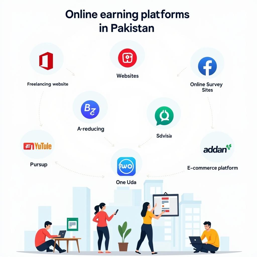 Various online platforms for earning in Pakistan