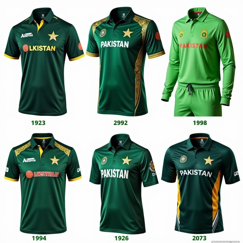 Evolution of Pakistan T20 World Cup Kits