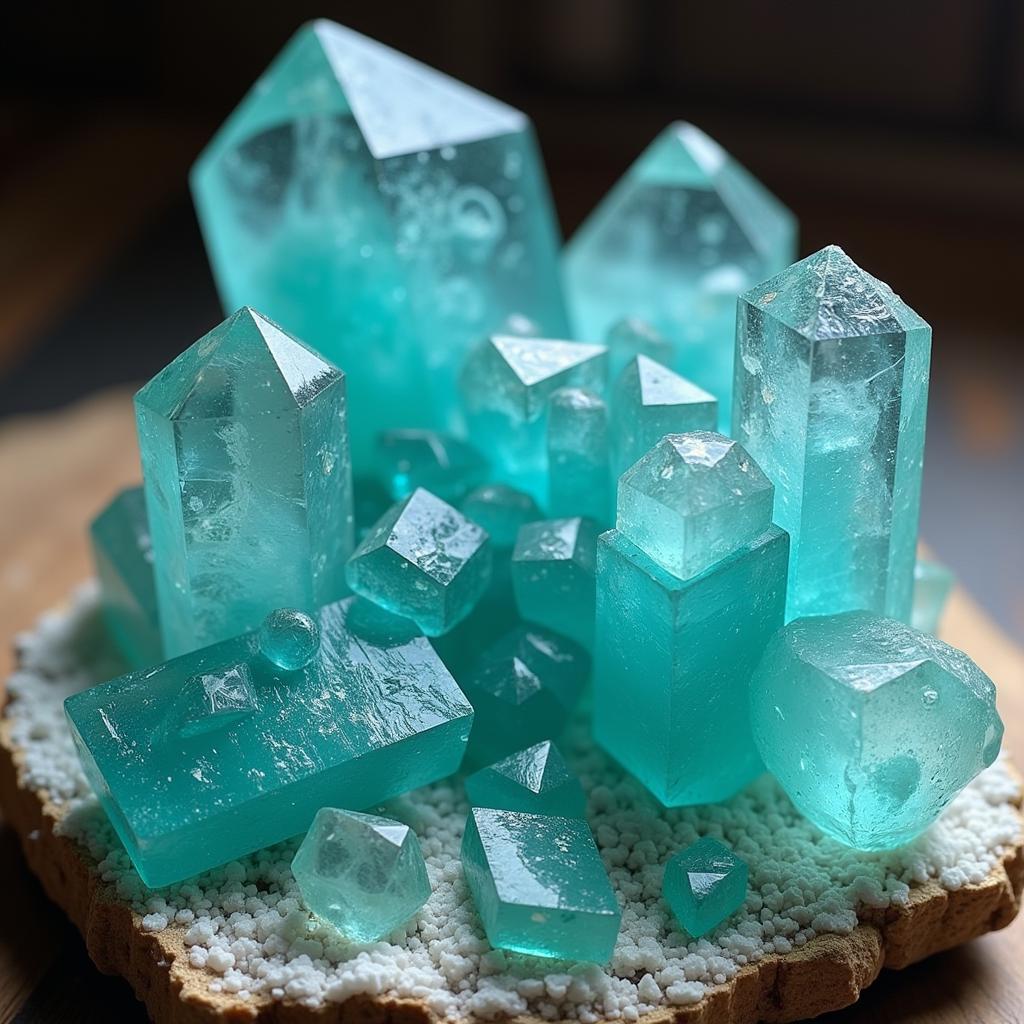 Aquamarine Crystals from the Karakoram Mountains, Pakistan