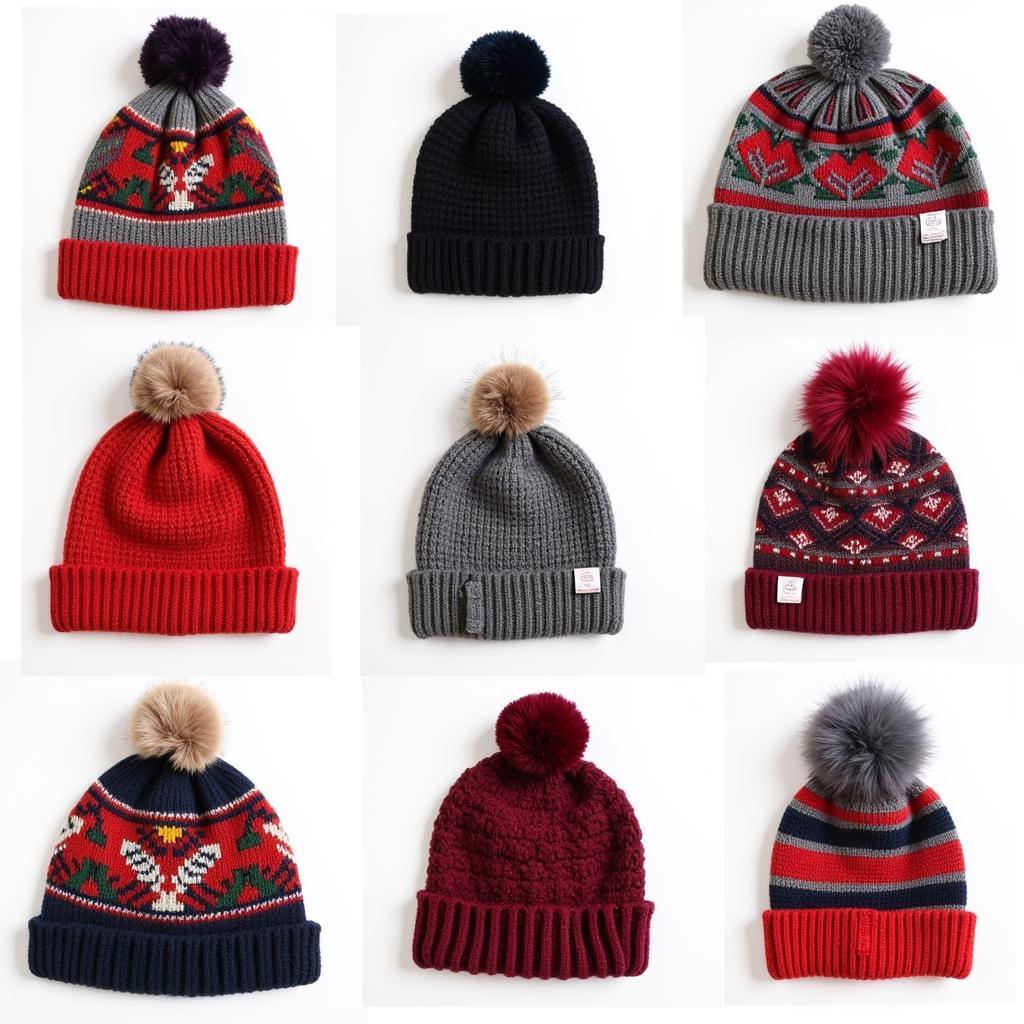 Various beanie styles in Pakistan