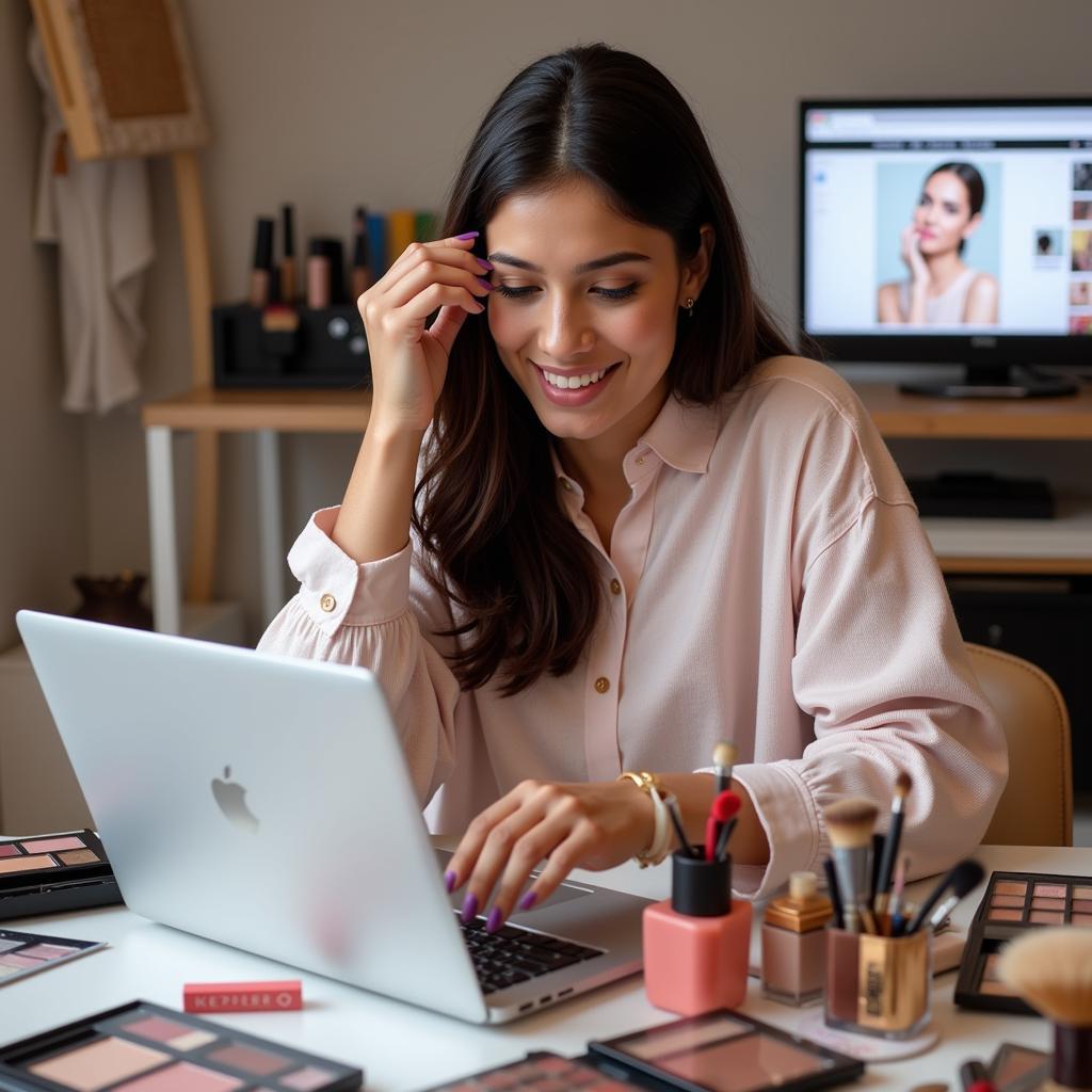 Pakistani Beauty Enthusiasts Shopping Online