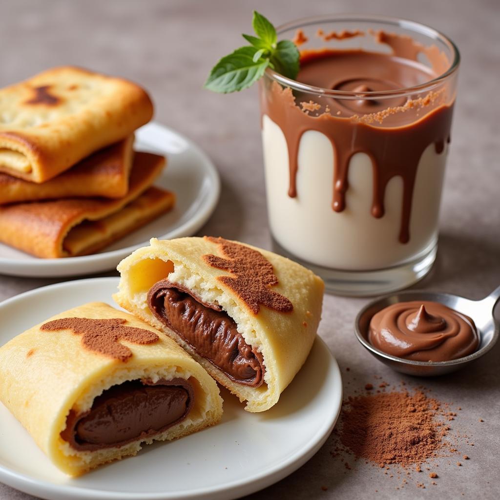 Pakistani Desserts with Chocolate Spread