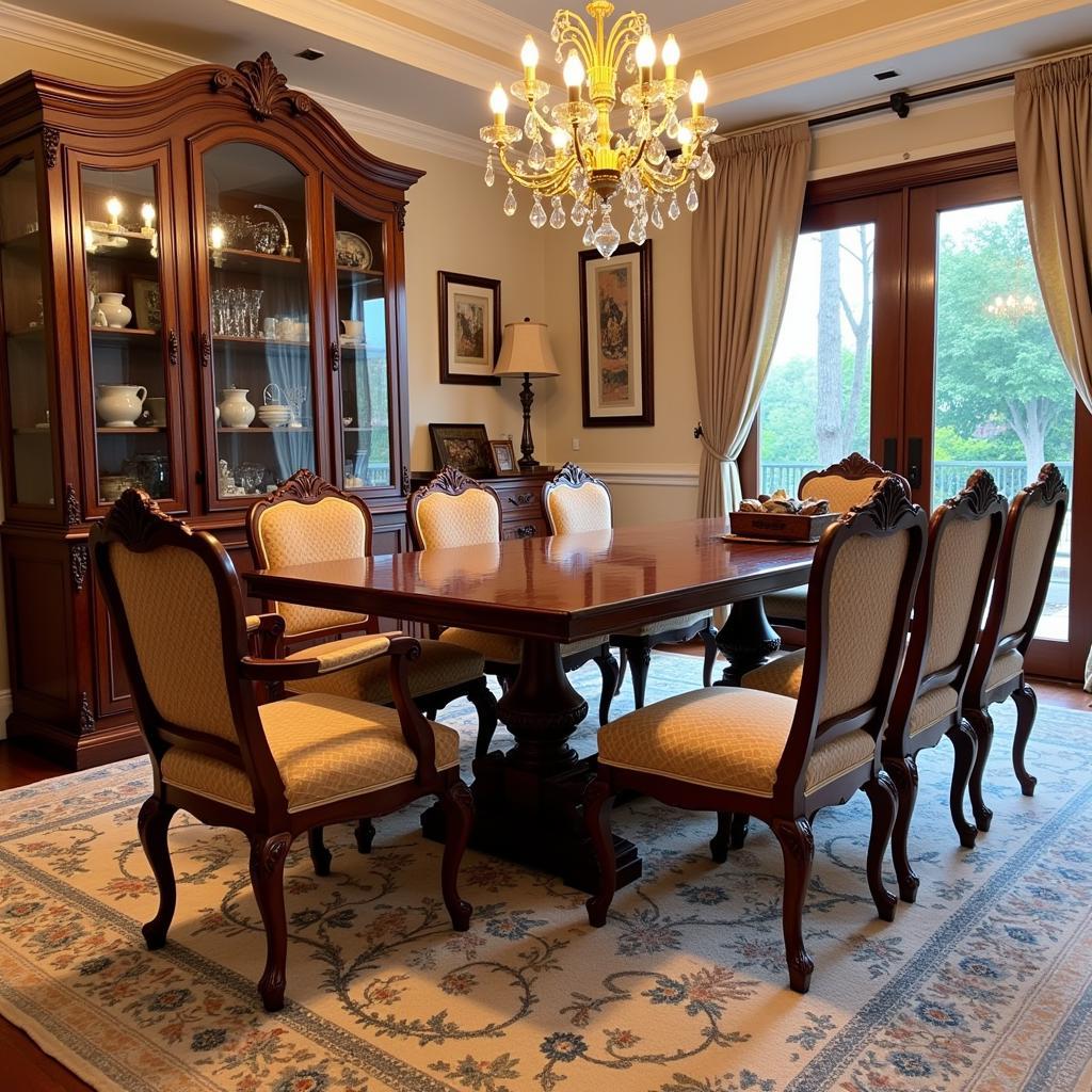 Pakistani Dining Table with 8 Chairs