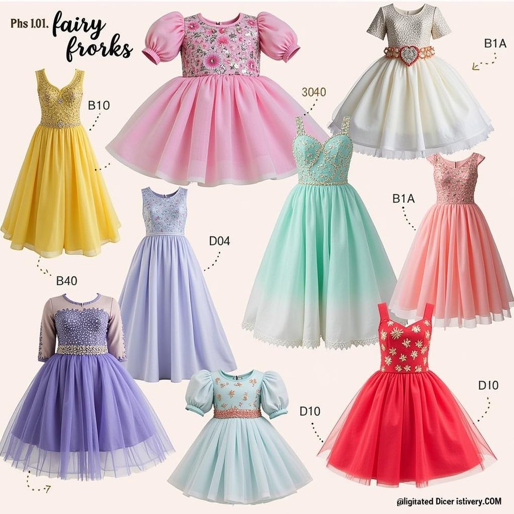 Pakistani Fairy Frocks Displayed on Various Online Shopping Platforms