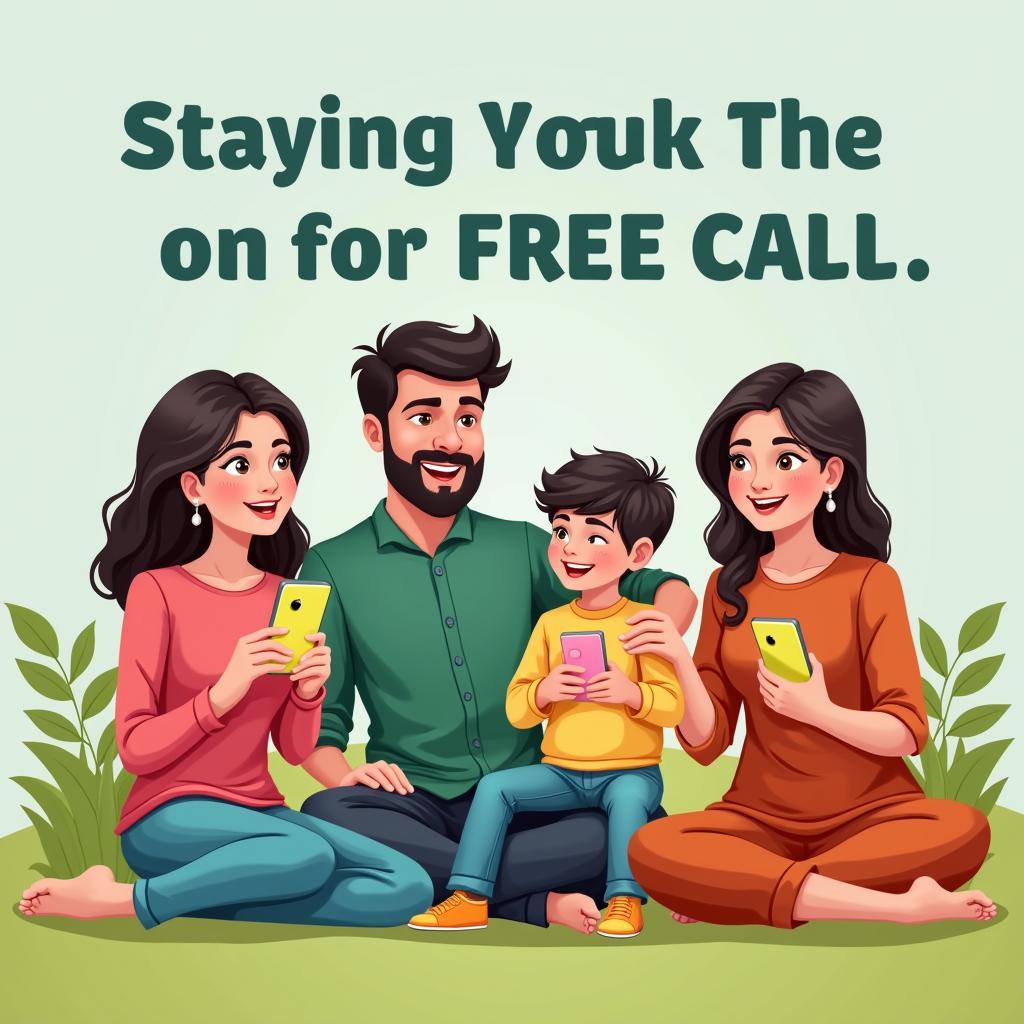 Pakistani Family Connecting Through Free Calls