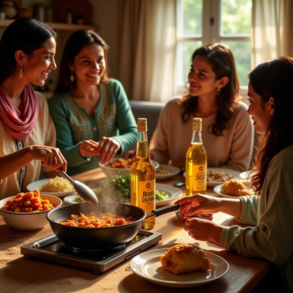 Pakistani Family Cooking with Shan Oil