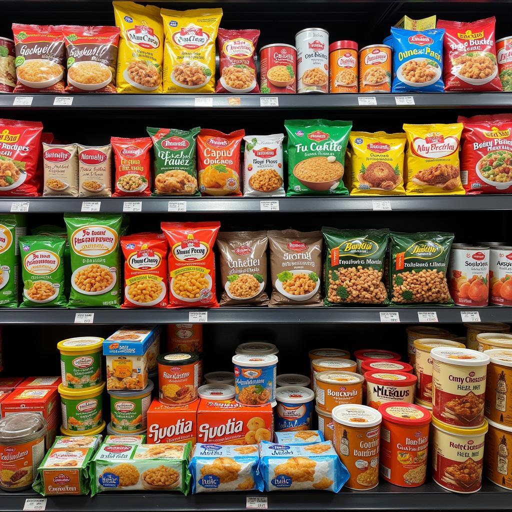 Pakistani Food Products on Supermarket Shelves