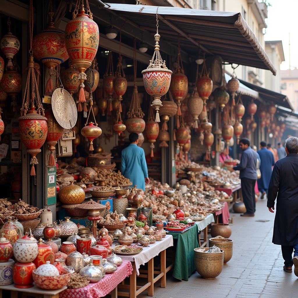 Pakistani Gamla Vendors in a Local Market