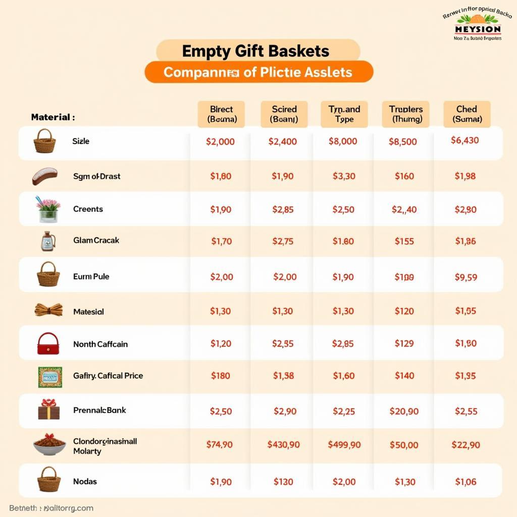 Comparing Prices of Empty Gift Baskets in Pakistan