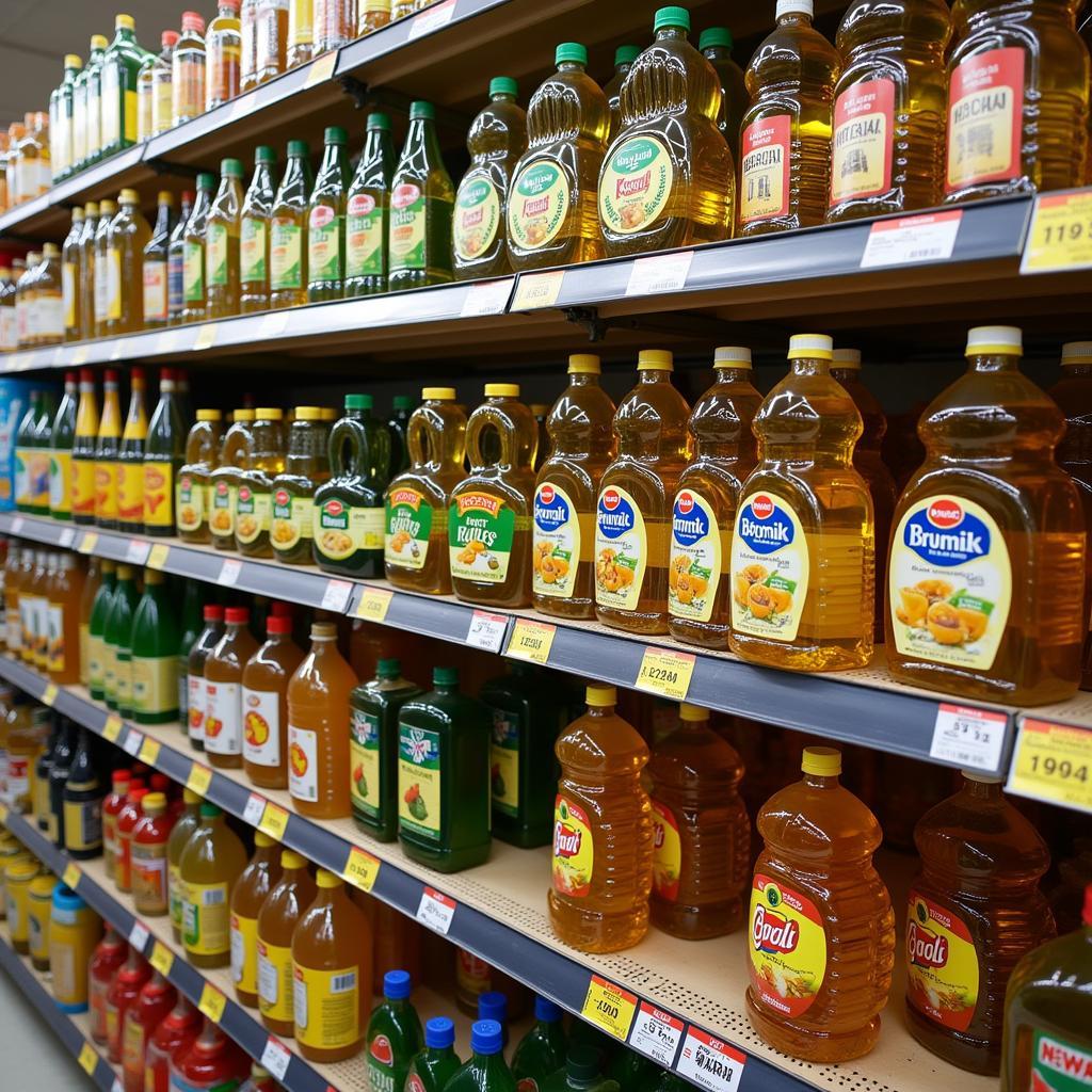 Pakistani Grocery Store Cooking Oil Aisle