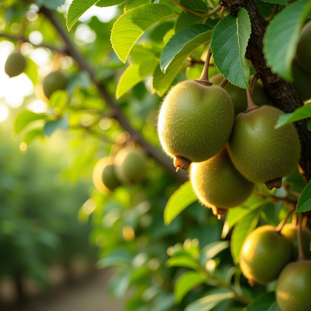 Pakistani Kiwi Orchard in Peak Season