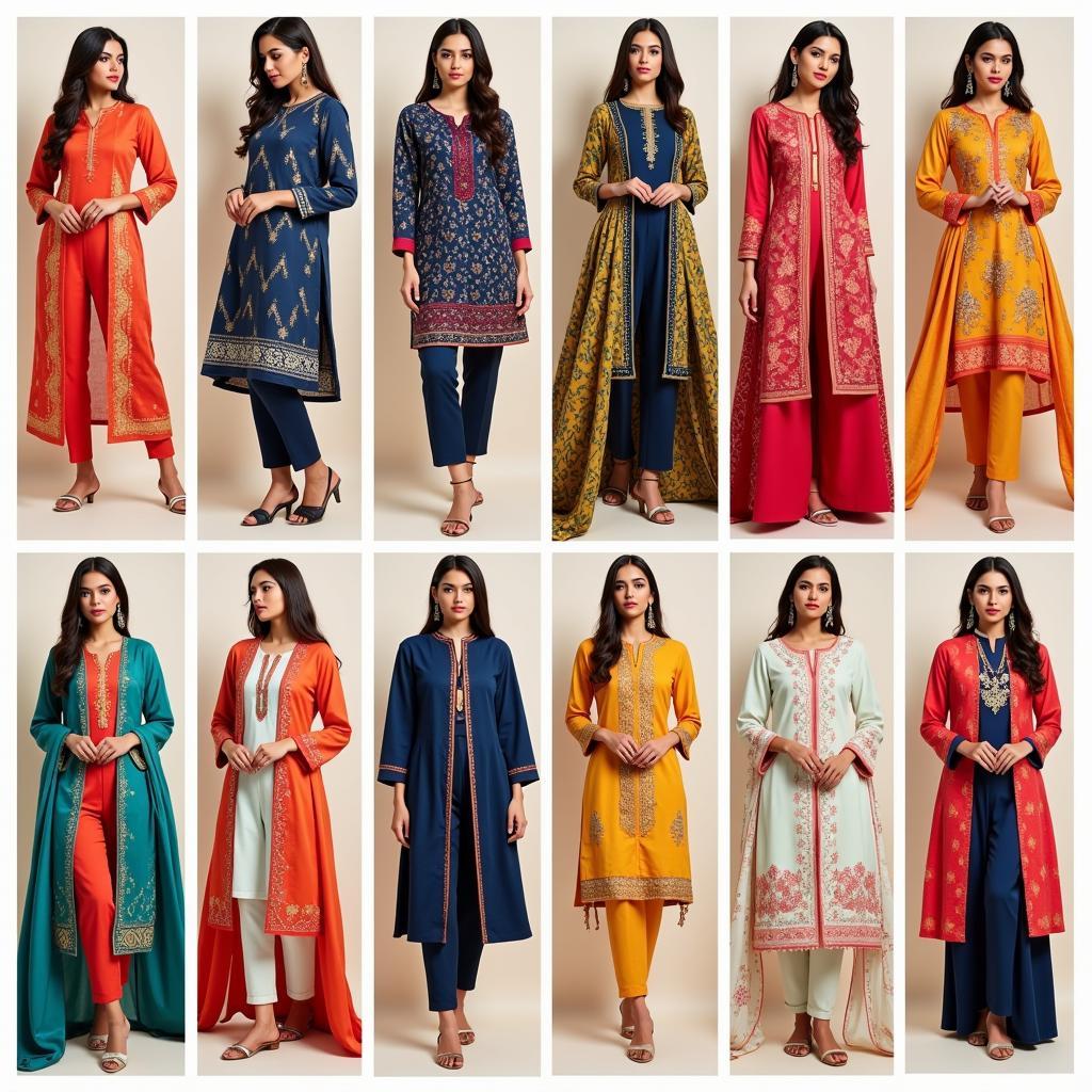 Pakistani Ladies Suit Brands: Khaadi and Sana Safinaz