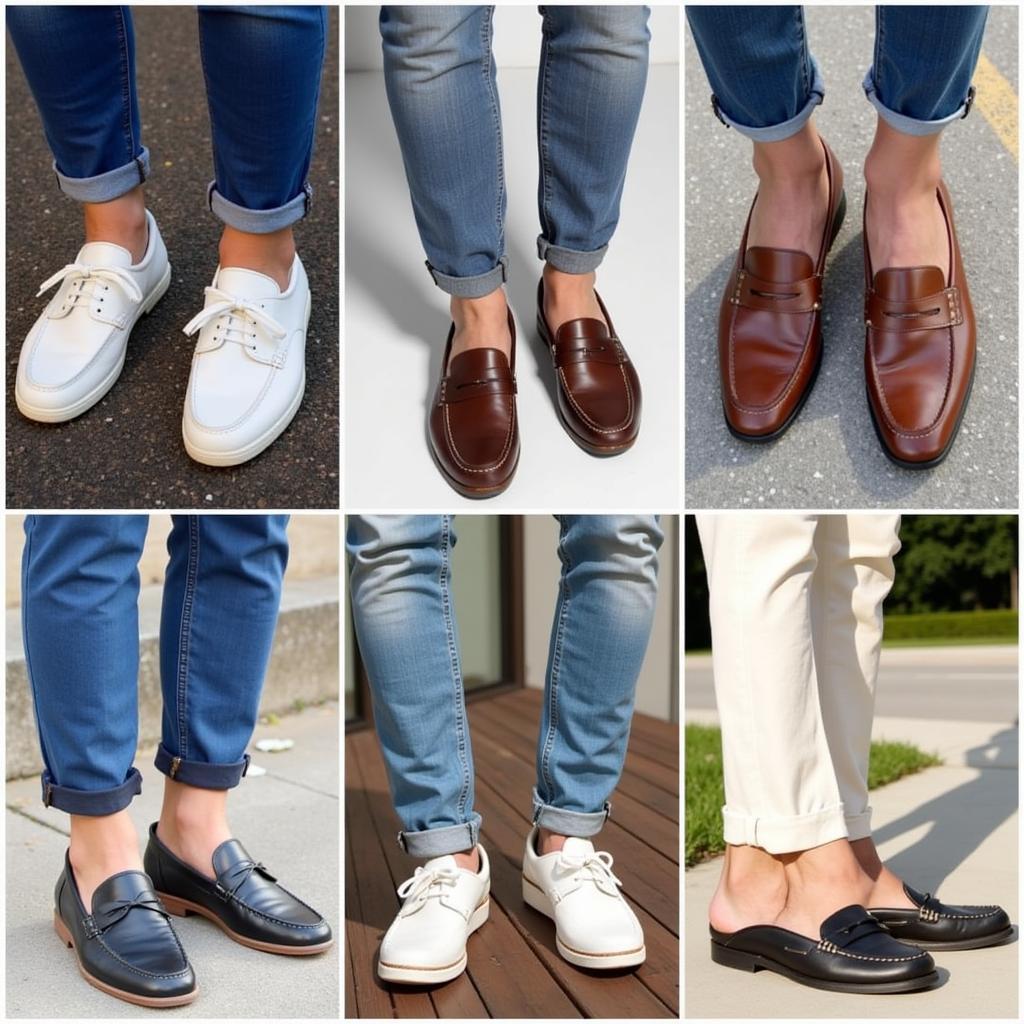 Pakistani Men Sporting Diverse Casual Shoes Styles