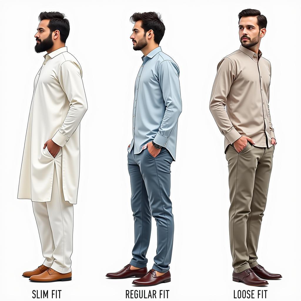 Pakistani Men's Shirt Fit Guide