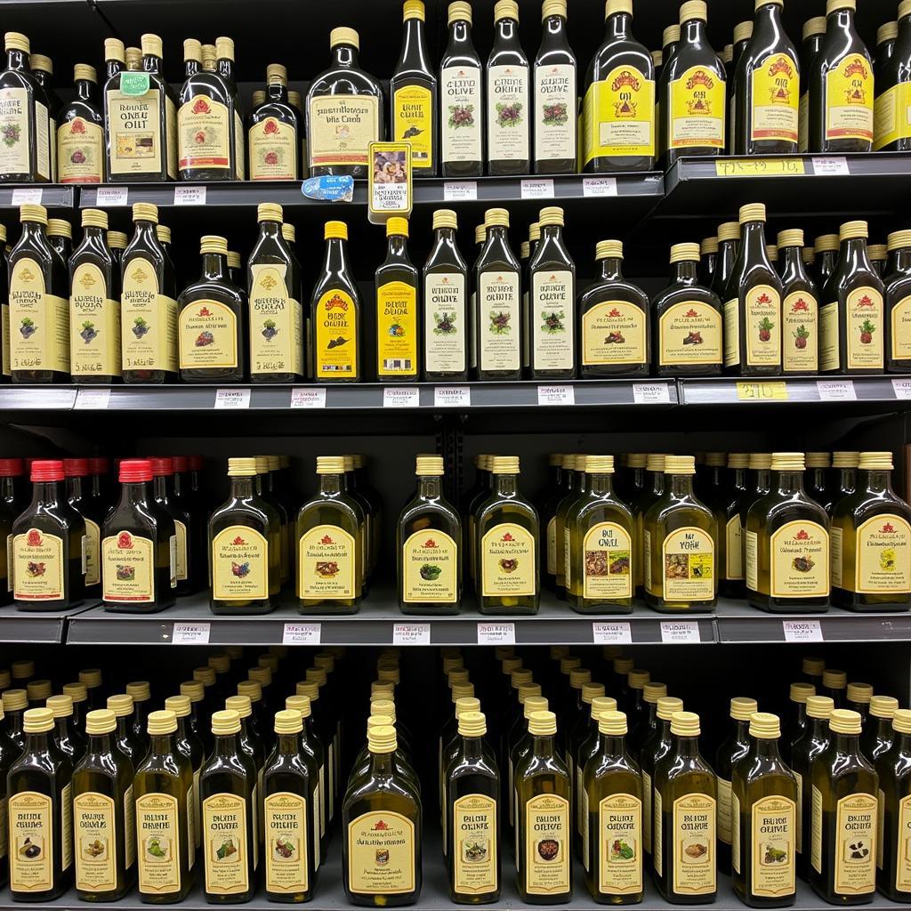 Pakistani olive oil brands on supermarket shelves