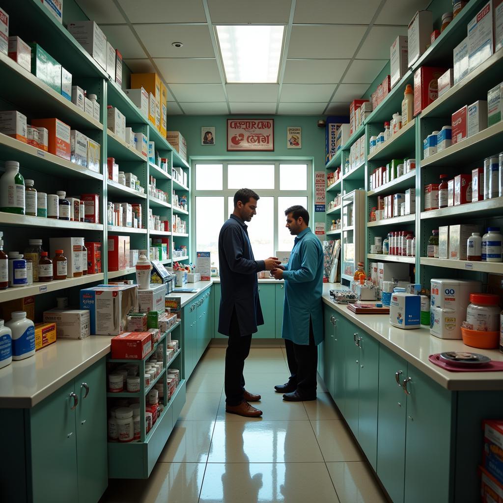 Inside a Pakistani pharmacy