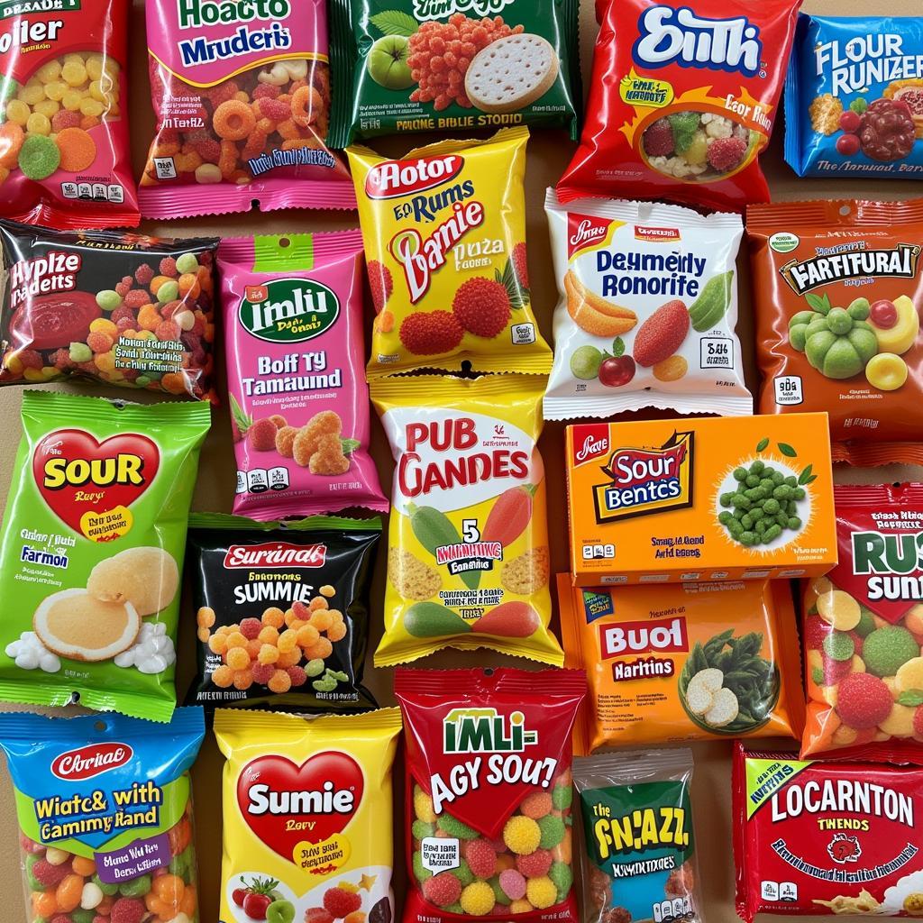 Variety of Pakistani Sour Candies