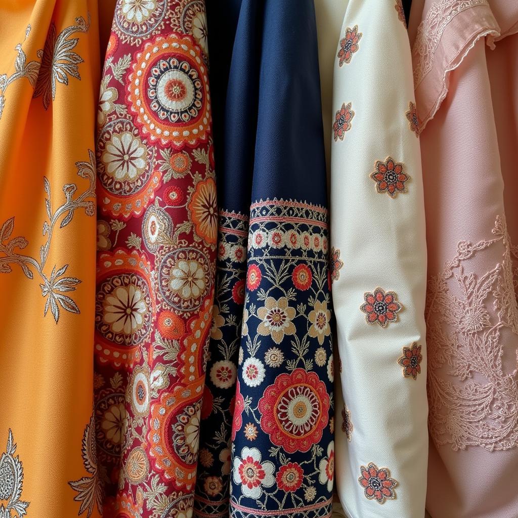 Pakistani Suit Fabrics and Embellishments