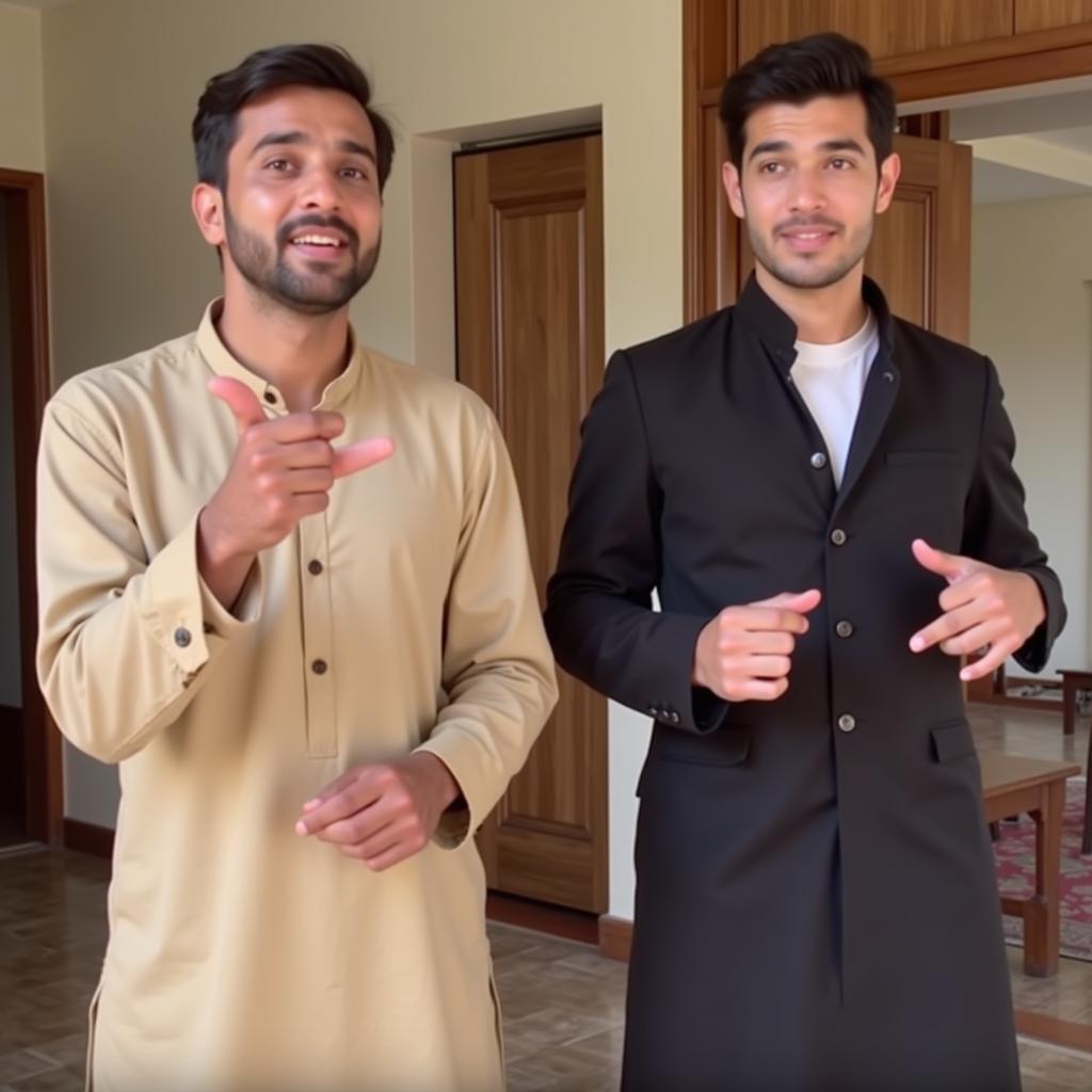 Pakistani TikTok Influencers in a Comedy Skit