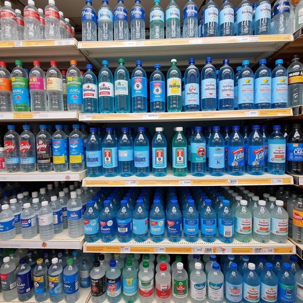 Variety of Pakistani Water Brands