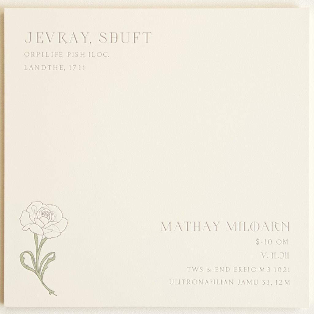 Modern Minimalist Pakistani Wedding Card Design